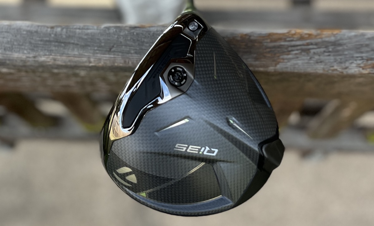 Close-up van de TaylorMade clubkop design